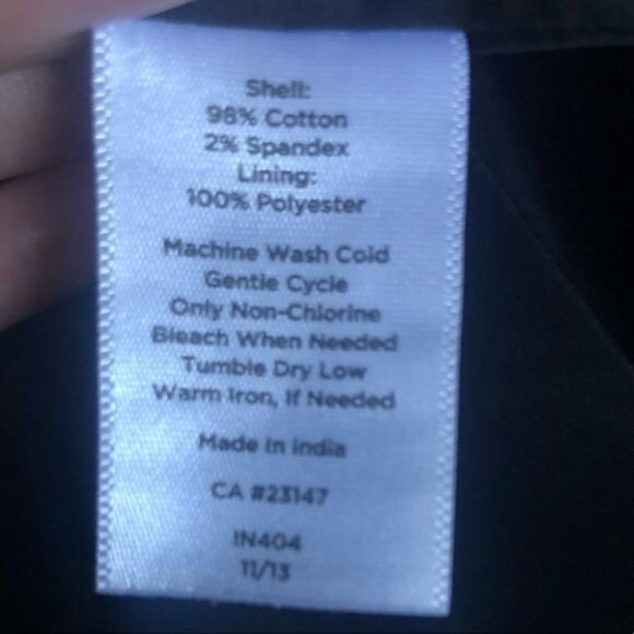 Talbots Black & White Geometric Pleated Lined Skirt Size 4 NWT - Picture 6 of 6